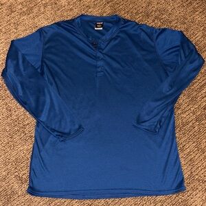 Patagonia Men's Long Sleeve Henley - Deep Blue